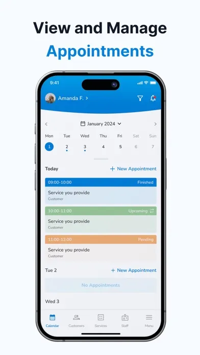 SetTime Appointment Scheduler Screenshots