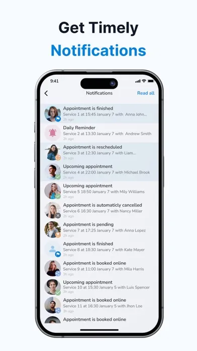 SetTime Appointment Scheduler Screenshots