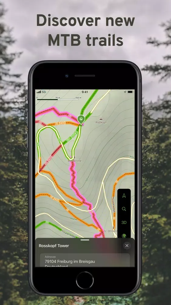 Скриншоты TrailSpot – 3D MTB map