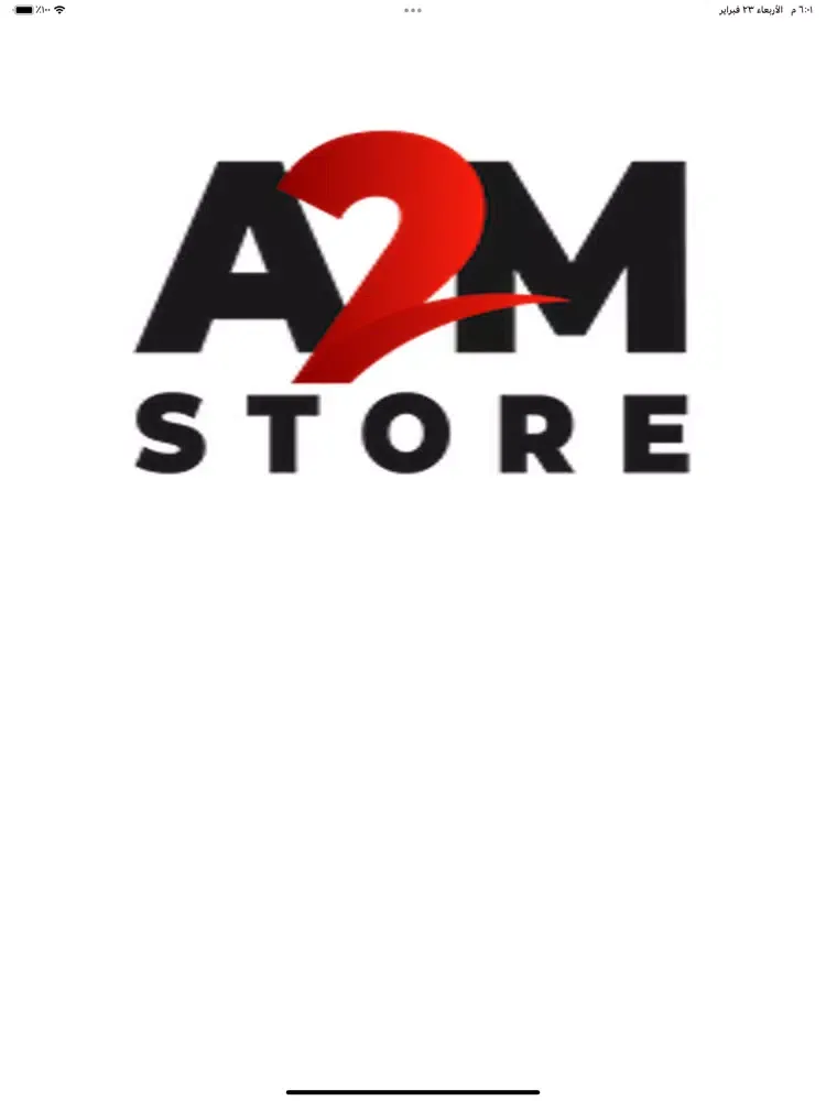 Tangkapan layar a2m store iPad 