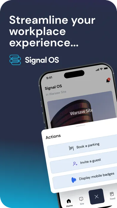 Captures d'écran de Signal OnSite