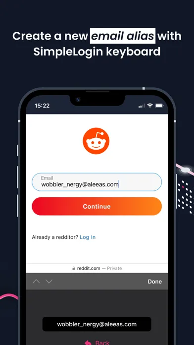 SimpleLogin - Email alias স্ক্রিনশট