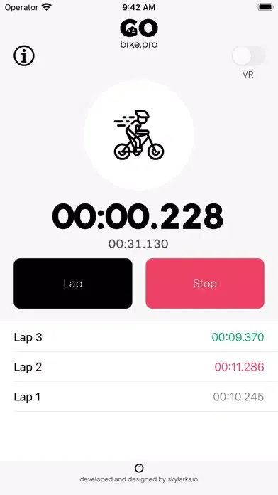 Tangkapan layar Pumptrack Timer