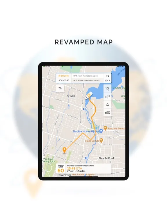 SkyHop Tech Driver iPad  Screenshots