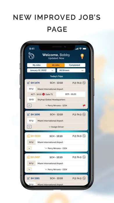 SkyHop Tech Driver Screenshots