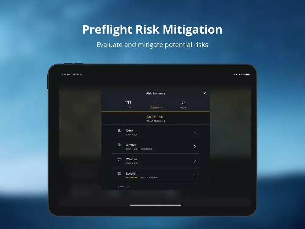Zrzuty ekranu Skyward InFlight iPad 