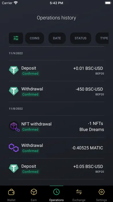 Zrzuty ekranu Slavi: DeFi Crypto Wallet