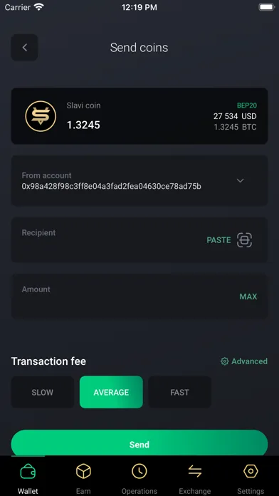 Zrzuty ekranu Slavi: DeFi Crypto Wallet