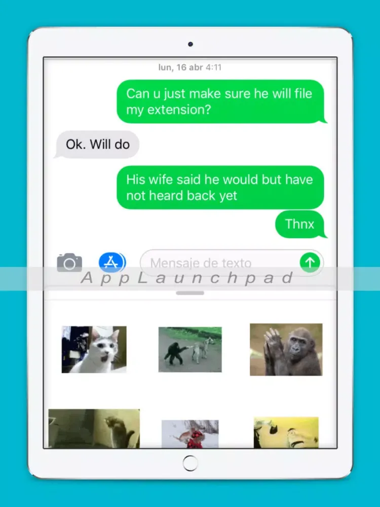 Karate Animals Gifs iPad  Screenshots
