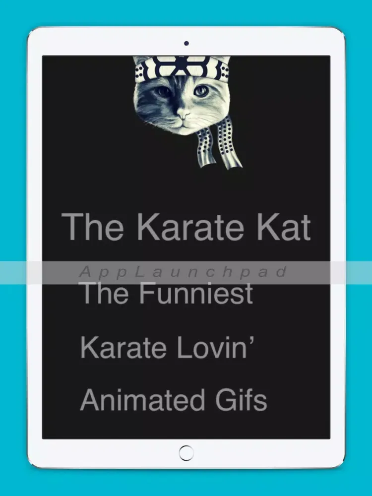 ภาพหน้าจอของ Karate Cats Gifs iPad 