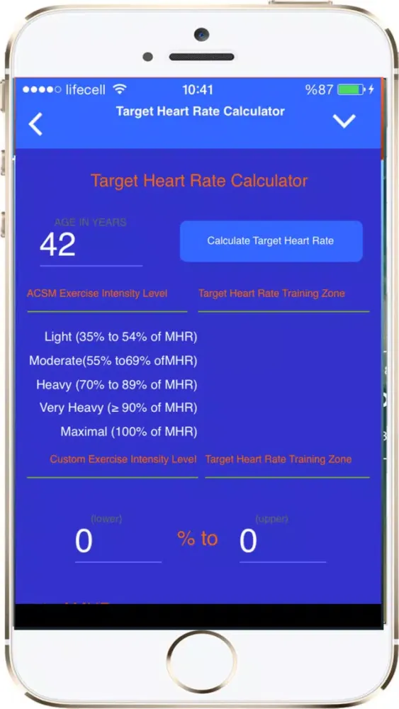 ภาพหน้าจอของ Fitness and Exercise Calculators