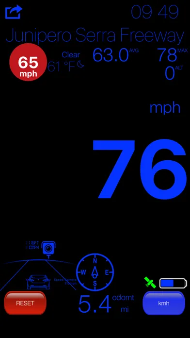 Capturas de tela do Speedometer >>