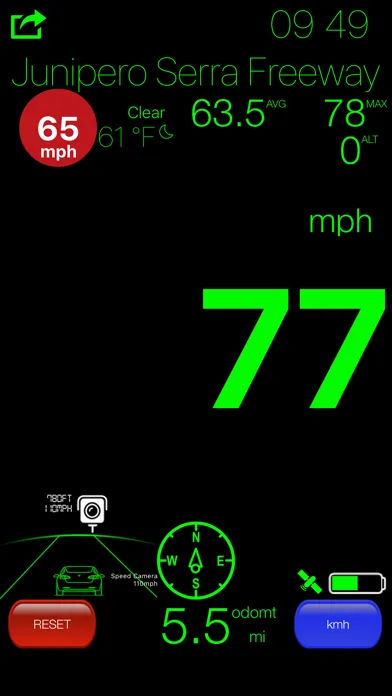 Capturas de tela do Speedometer >>