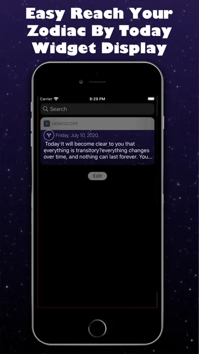 Tangkapan layar Horoscope ⊱