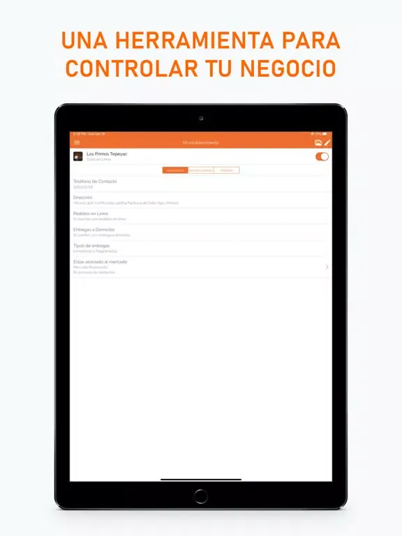 Tiendas en Línea iPad 应用截图