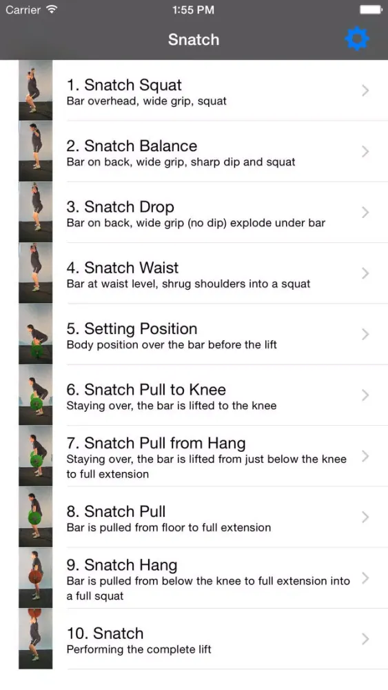 Tangkapan skrin Olympifit Snatch by Bob Pavone