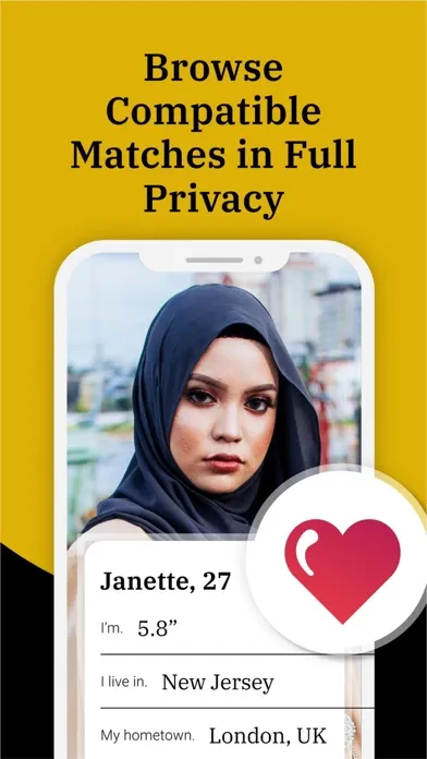 Tangkapan skrin Kismet Muslim Dating Chat Meet