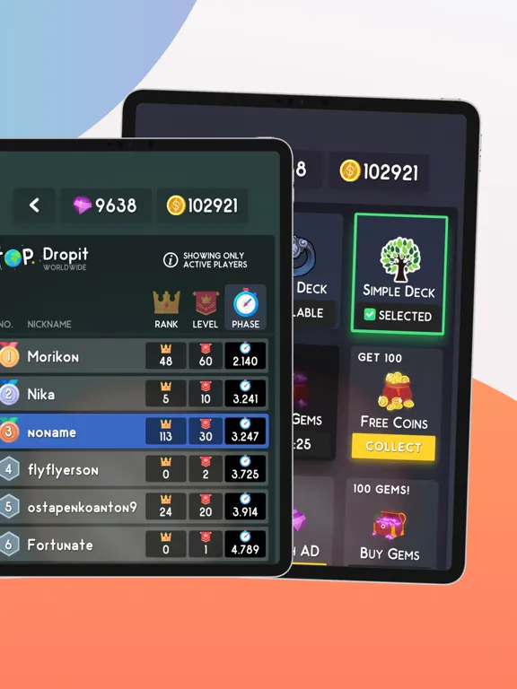 تصاویر Dropit Cards iPad 