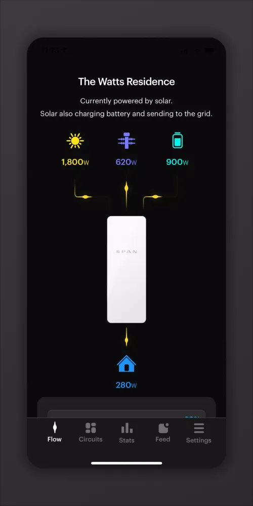 ภาพหน้าจอของ SPAN Home