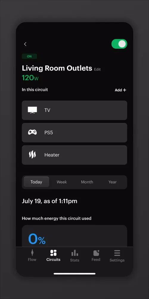 ภาพหน้าจอของ SPAN Home