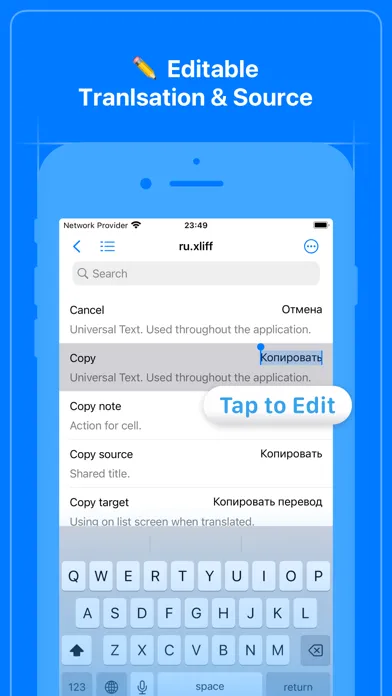 Localizator XCLOC Xcstrings Screenshots