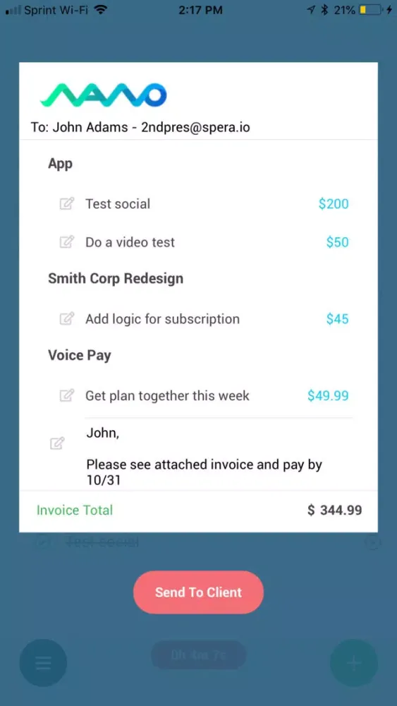 SPERA freelance job management スクリーンショット