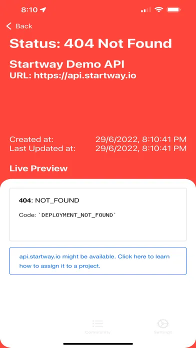 ภาพหน้าจอของ Web Monitor - Down or Just Me