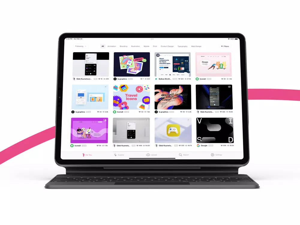 nextShot for Dribbble iPad  Screenshots