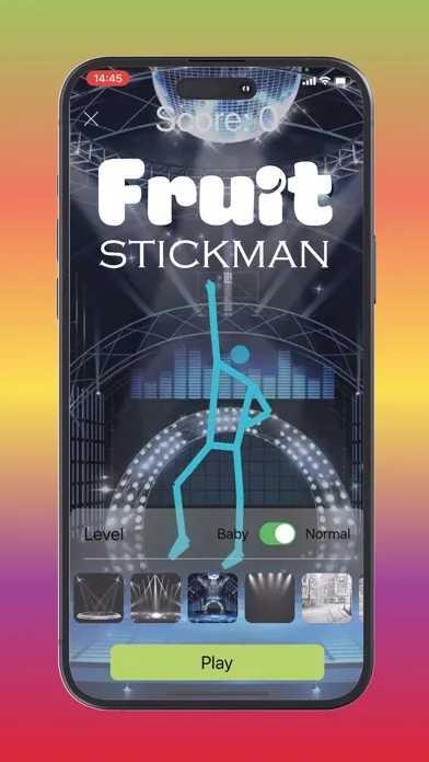 Zrzuty ekranu Fruit Stickman VR: Dance&Slice