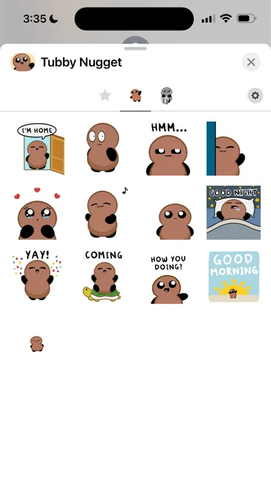 Tubby Nugget Stickers سکرین شاٹس