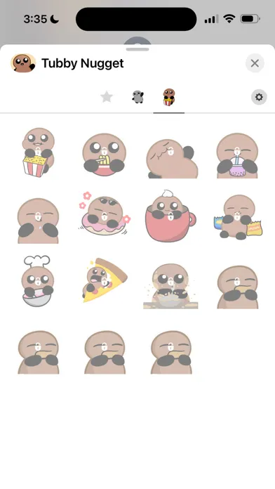 Tubby Nugget Stickers سکرین شاٹس