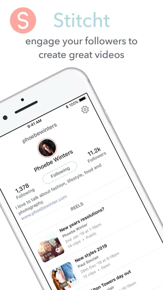 Stitcht - sociable reels应用截图