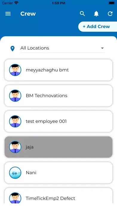 TimeTick Admin स्क्रीनशॉट