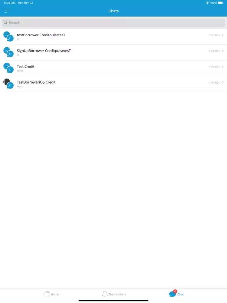 Tangkapan layar HomeScout Mobile iPad 