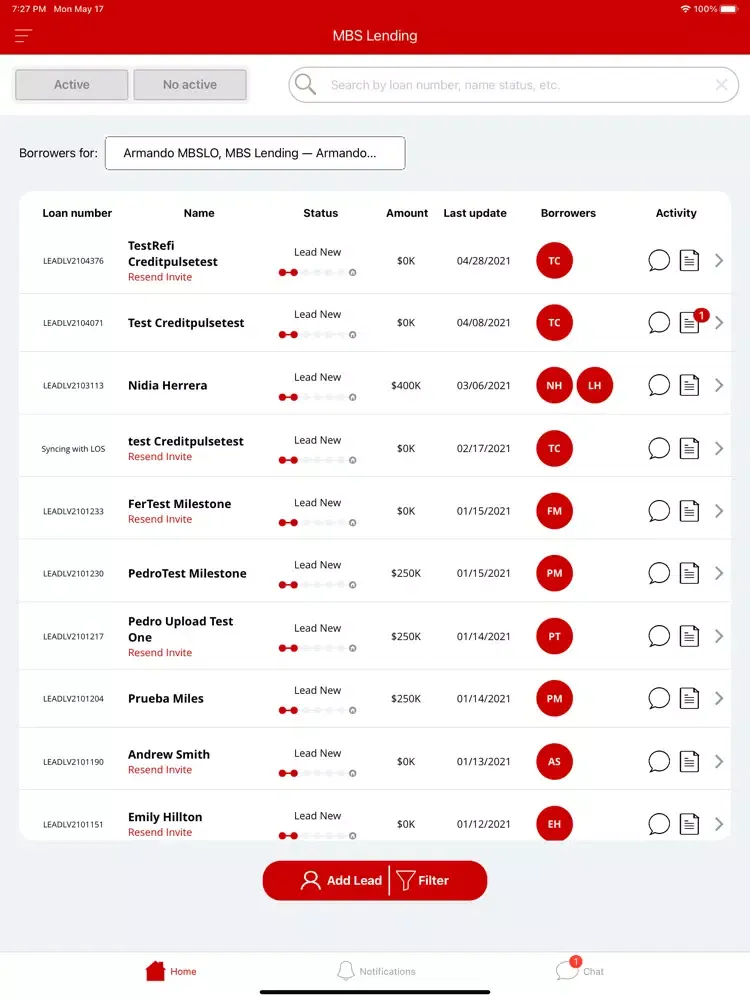 Screenshot di MBS Lending iPad 