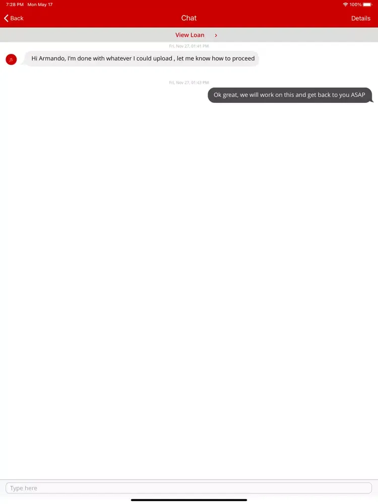 Screenshot di MBS Lending iPad 