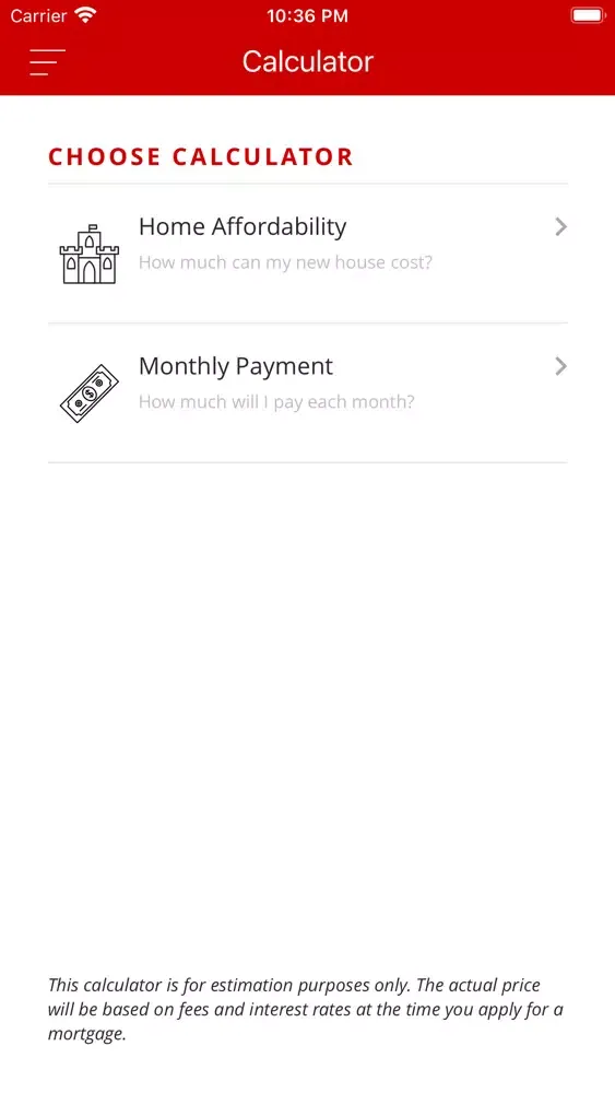 Screenshot di MBS Lending