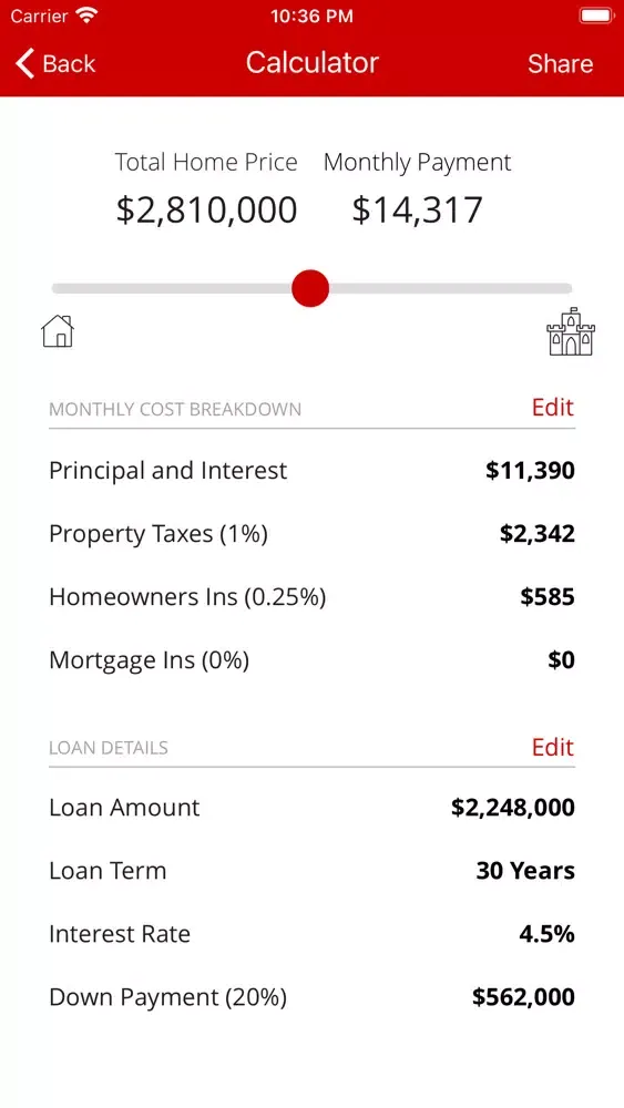 Screenshot di MBS Lending