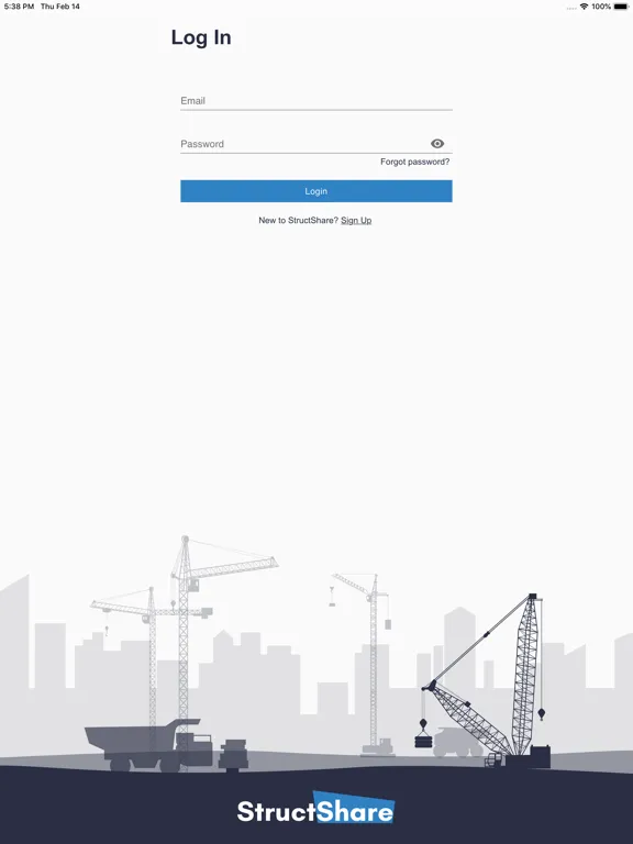 Capturas de tela do Structshare Jobsite iPad 