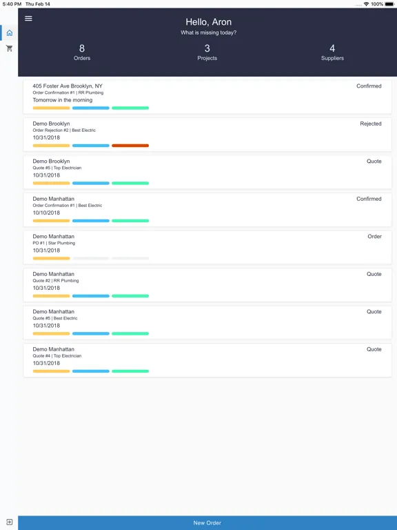 Capturas de tela do Structshare Jobsite iPad 