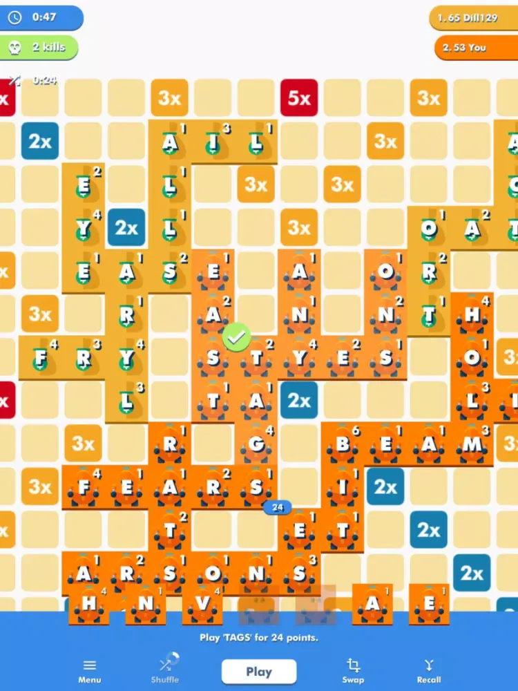 Capturas de tela do Wordwars.io iPad 