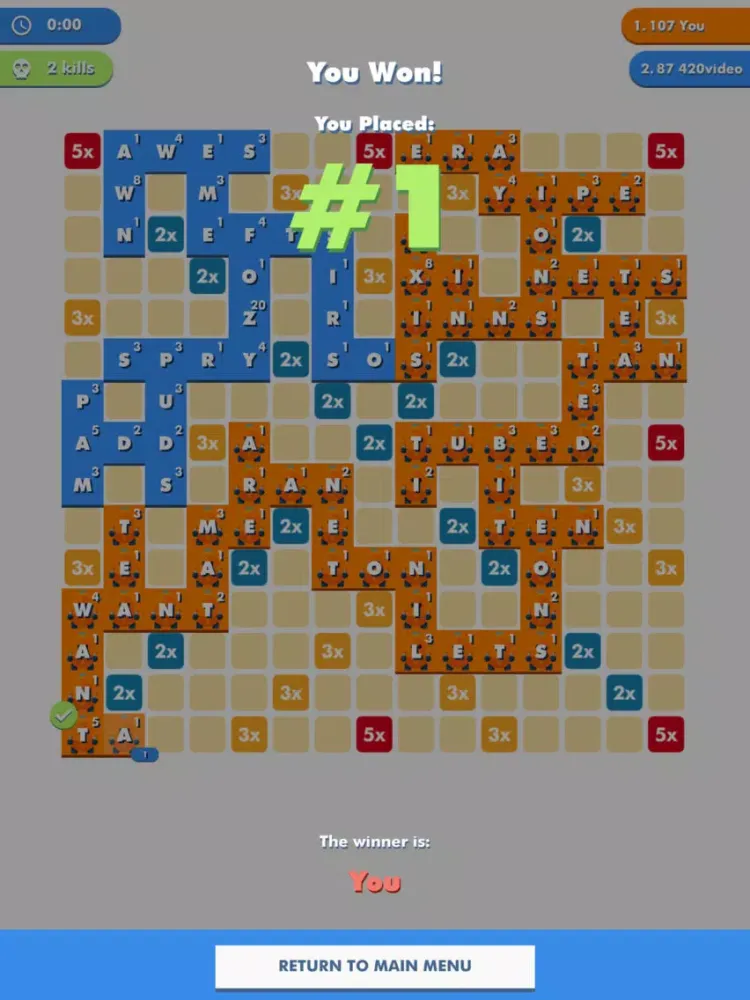Capturas de tela do Wordwars.io iPad 