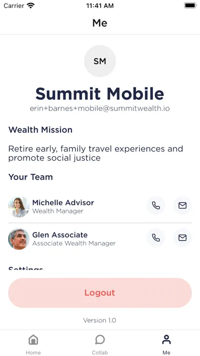 Summit Wealth Ekran Görüntüleri