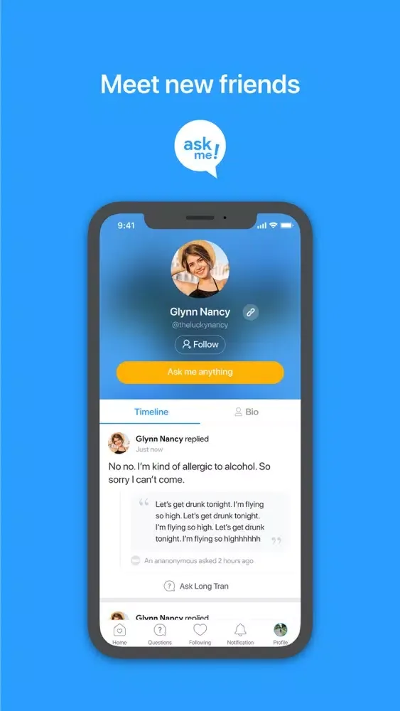 Ask Me - anonymously سکرین شاٹس