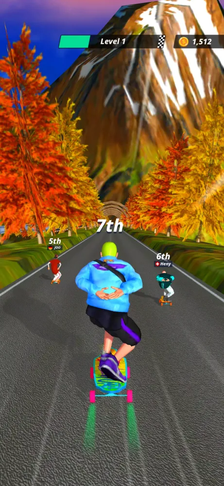 Captures d'écran de Downhill Racer