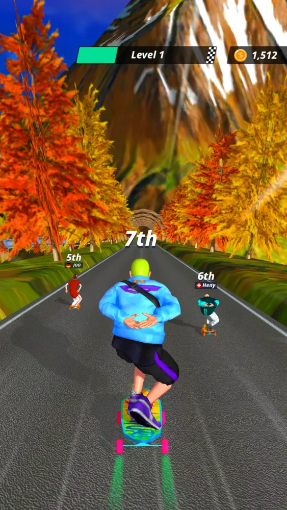 Captures d'écran de Downhill Racer