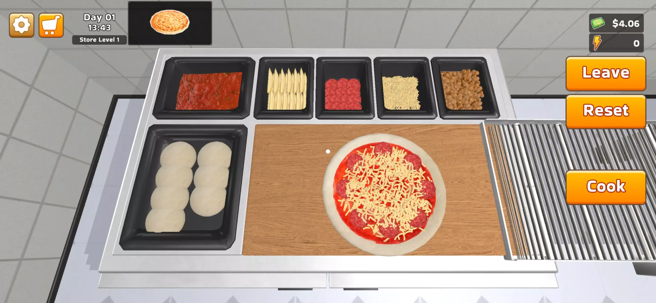 ภาพหน้าจอของ Pizza Simulator!