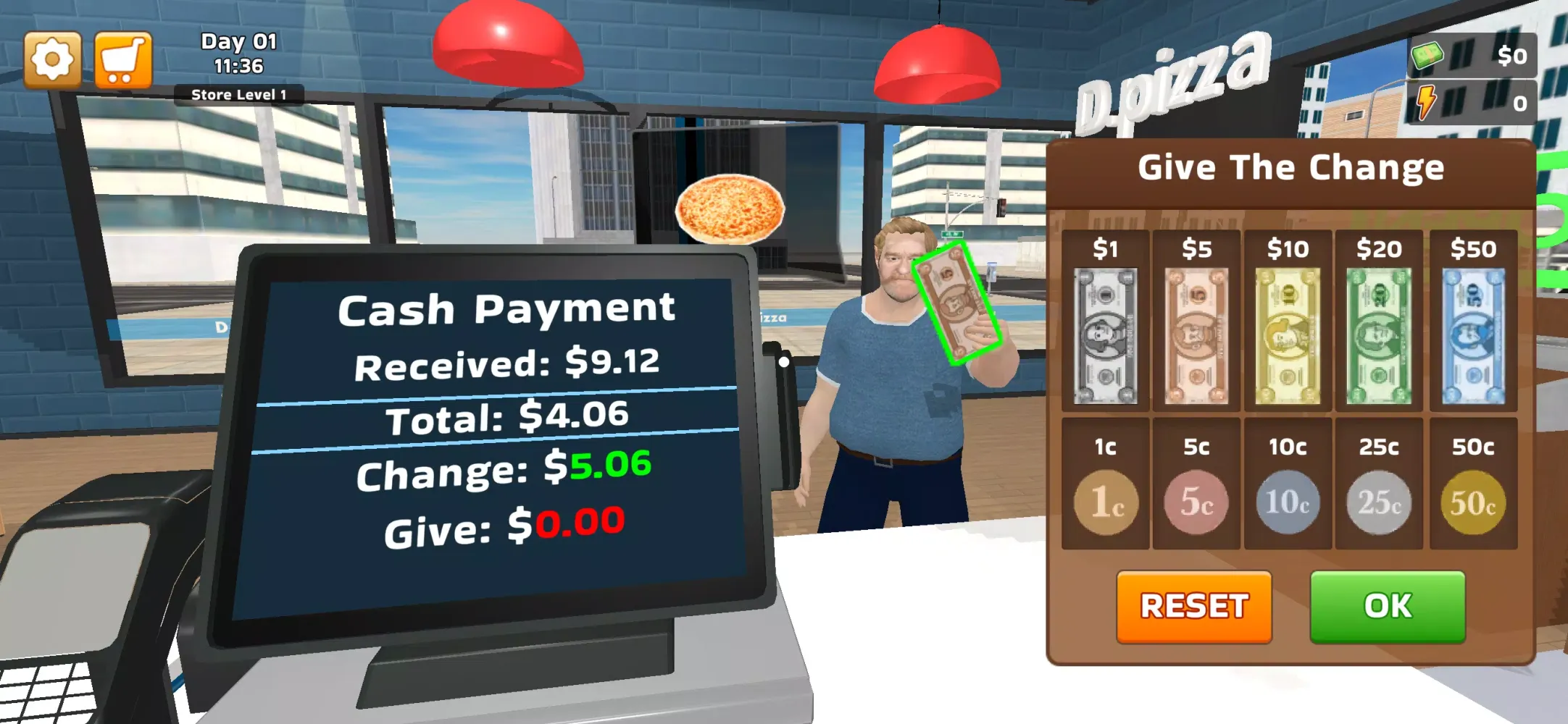 ภาพหน้าจอของ Pizza Simulator!