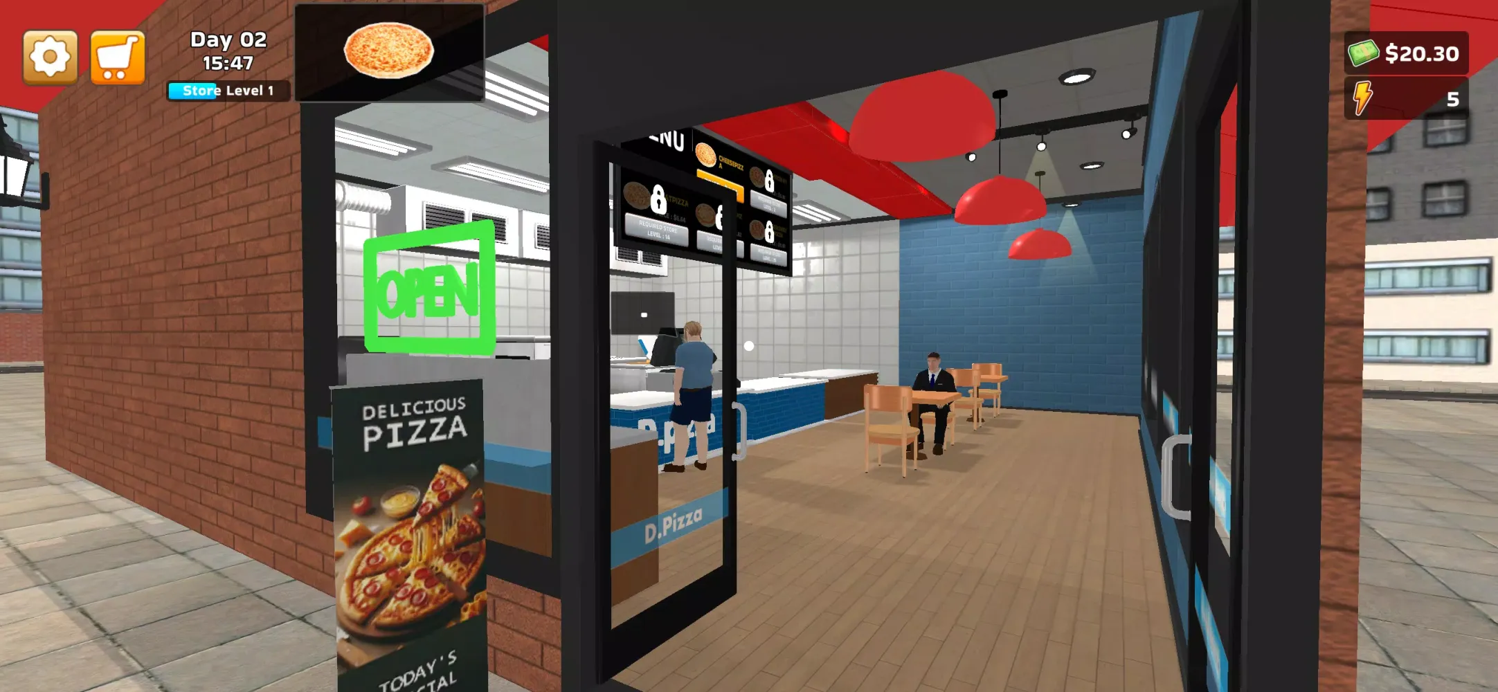 ภาพหน้าจอของ Pizza Simulator!