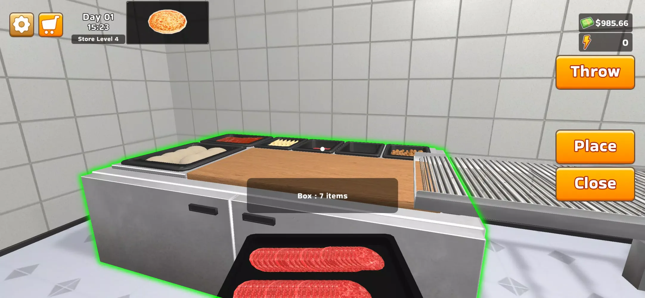 ภาพหน้าจอของ Pizza Simulator!